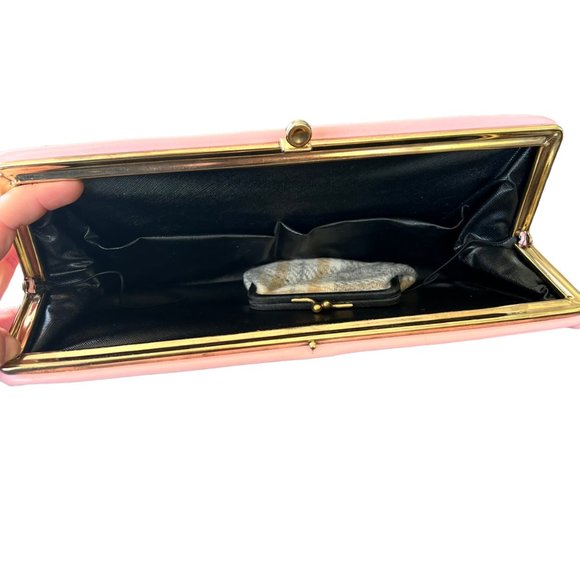 Vintage Pale Pink Gold Hardware Glamour Clutch - Picture 6 of 9